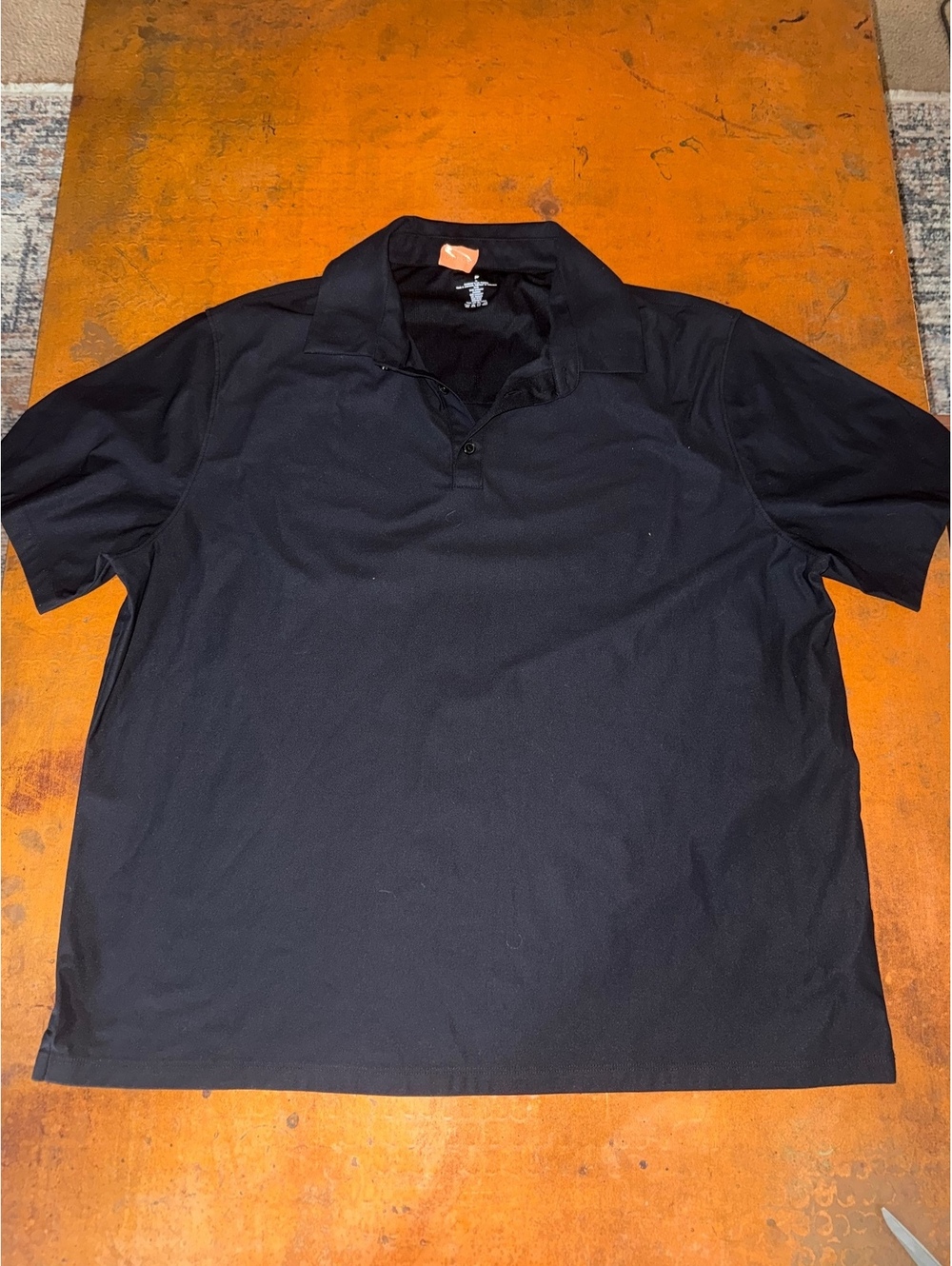 Men’s Fabletics Black Performance Polo Shirt XL Stretch Golf Athletic